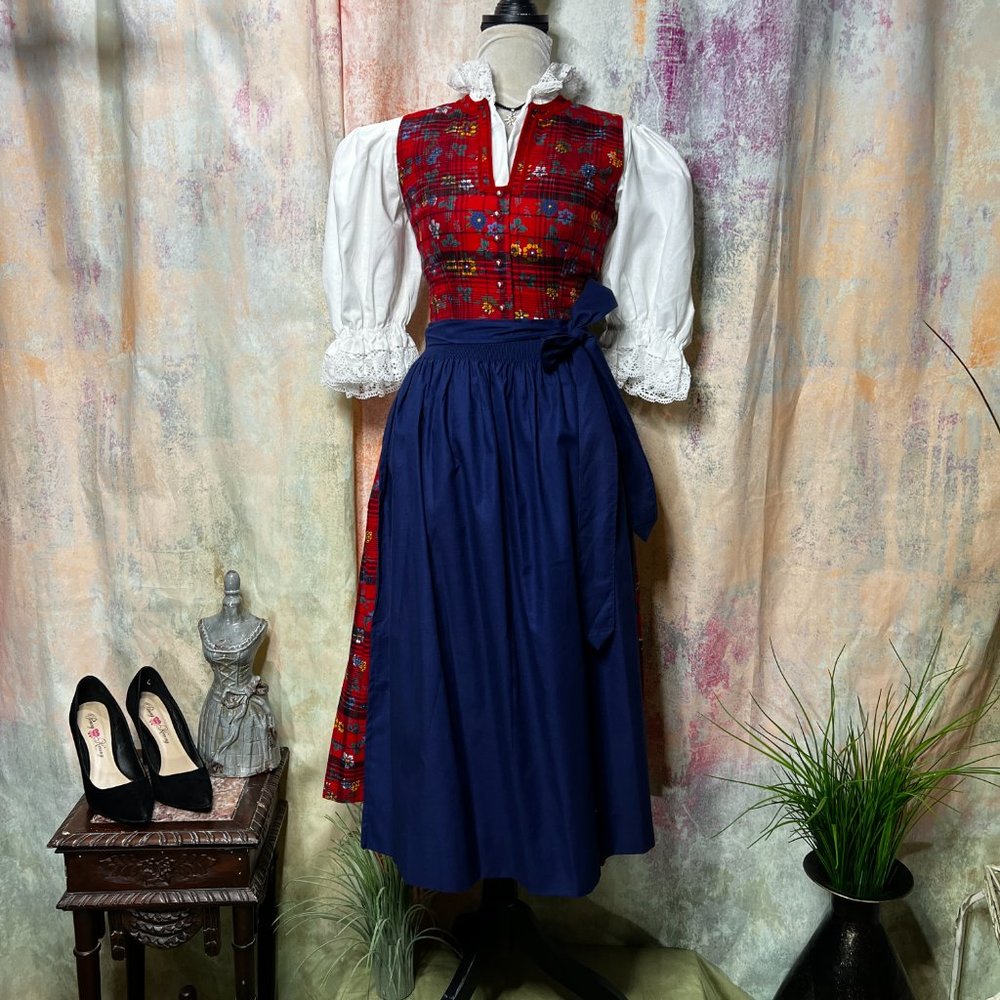 📌Krüger Original traditional high-quality Bavarian Dirndl w/ Blouse & Apron